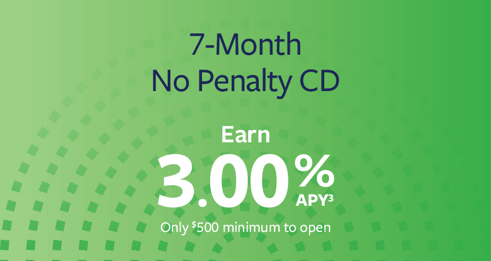 7 month no penalty cd with BCU